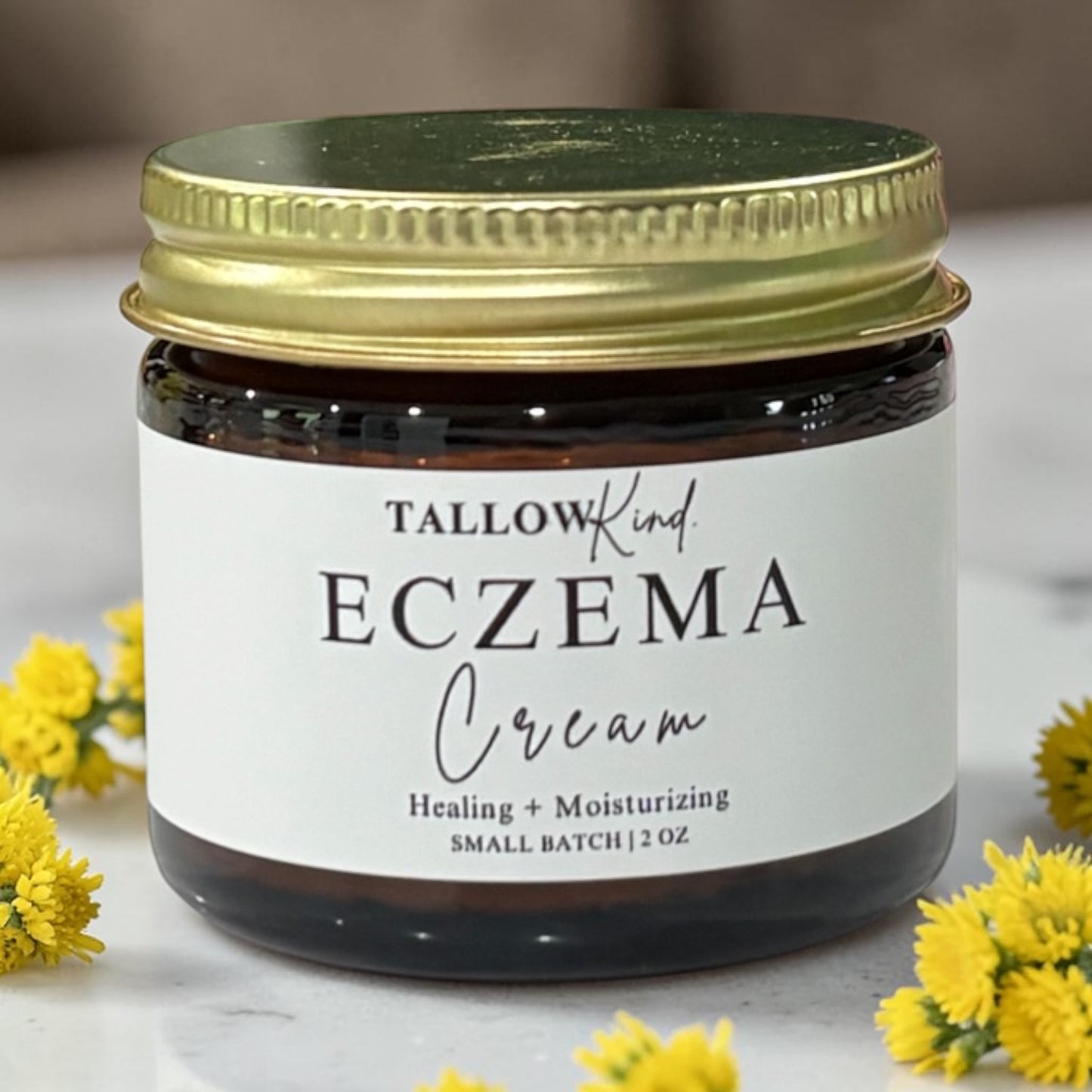 Gentle Herbal Tallow Cream for Dry, Eczema-Prone Skin | 2 oz
