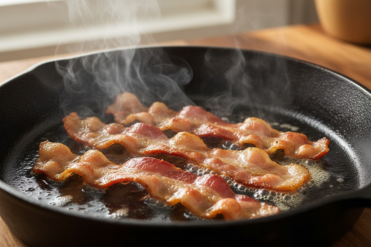 sizzling bacon
