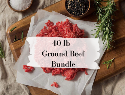 40 lb 90/10 Ground Beef Bundle
