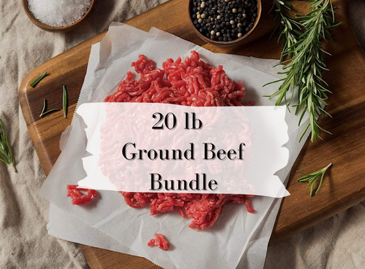 20 lb Bulk 90/10 Ground Beef Bundle