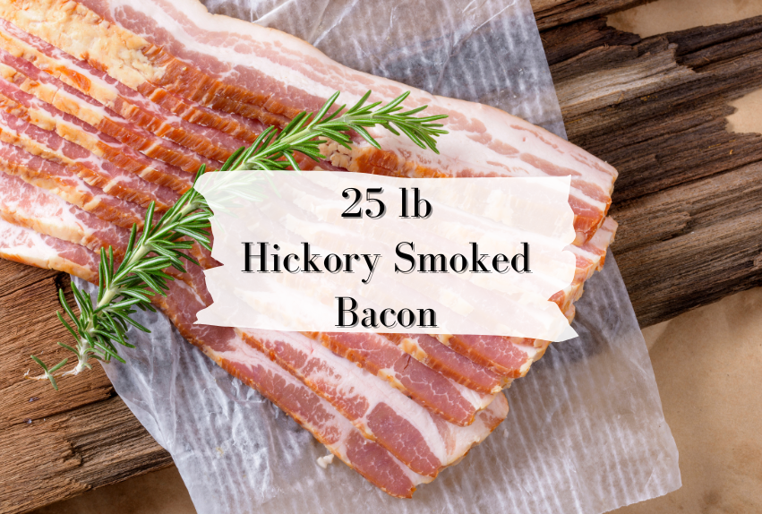25 lb Bulk Hickory Smoked Bacon