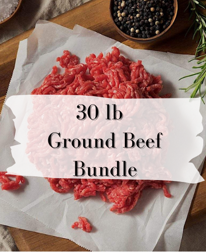 30 lb 90/10 Ground Beef Bundle