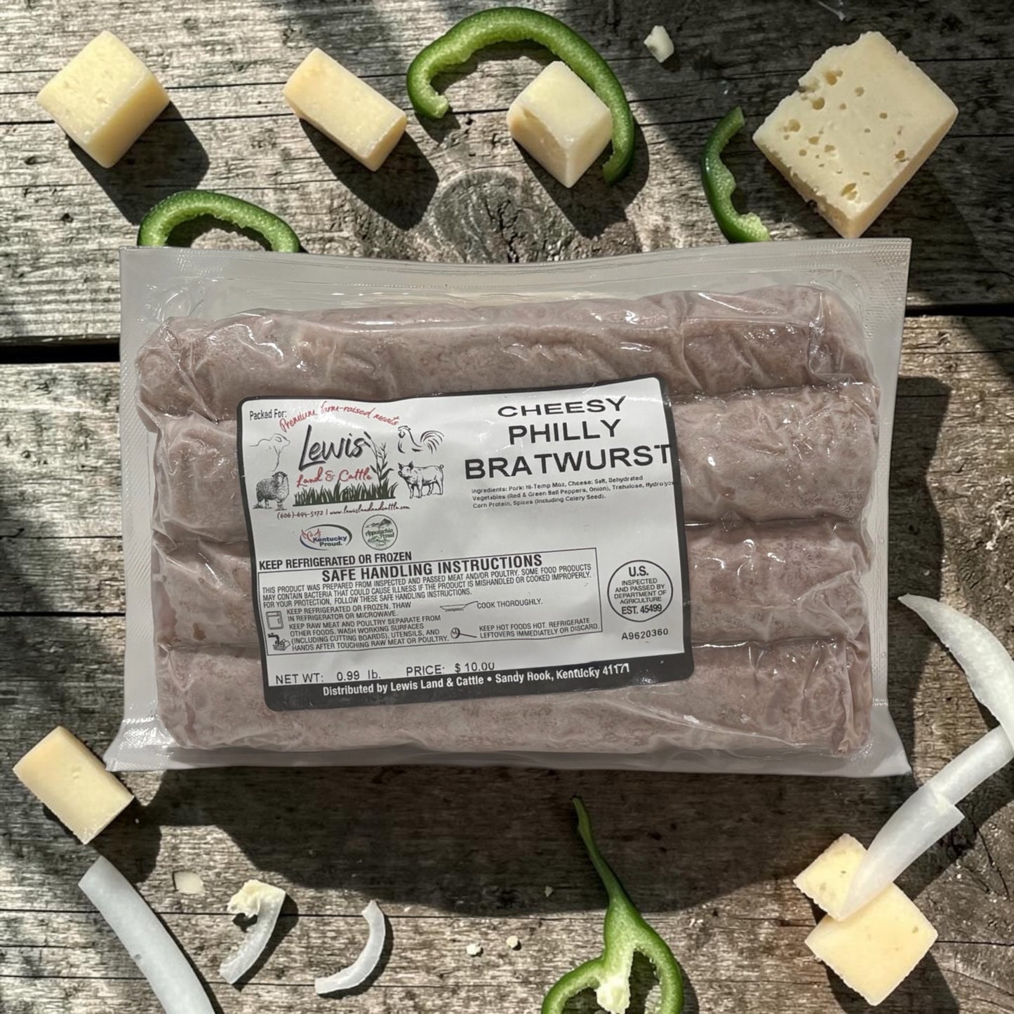 Philly Cheese Bratwurst