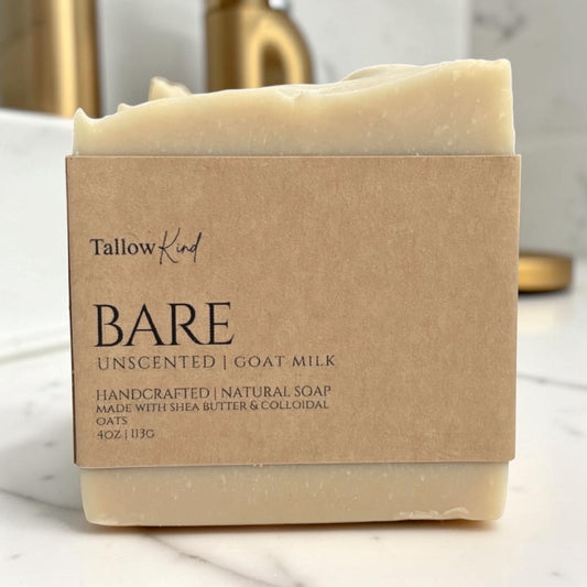 Bare | Unscented Goat Milk Soap for Sensitive & Eczema-Prone Skin