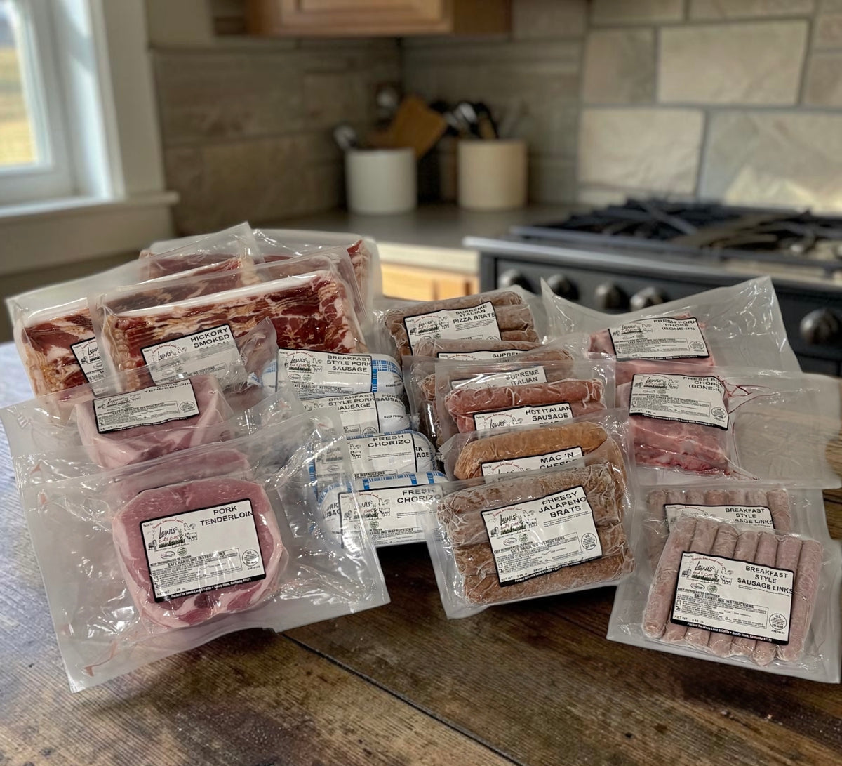 21 lb Pasture-Raised Pork Bundle – 23 Packages