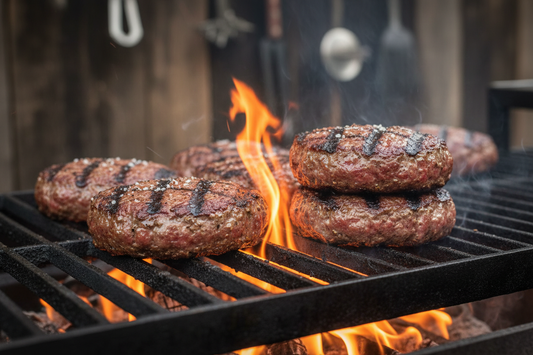 flame grilled patties