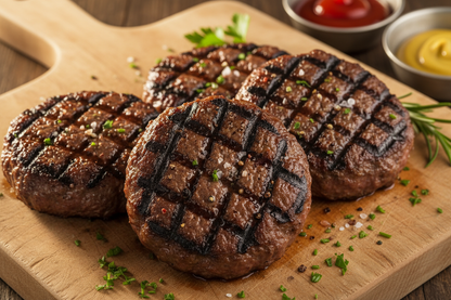 grilled beef patties