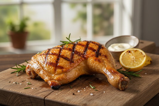 grilled chicken leg quarter