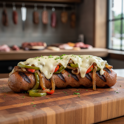 philly cheesesteak bratwurst