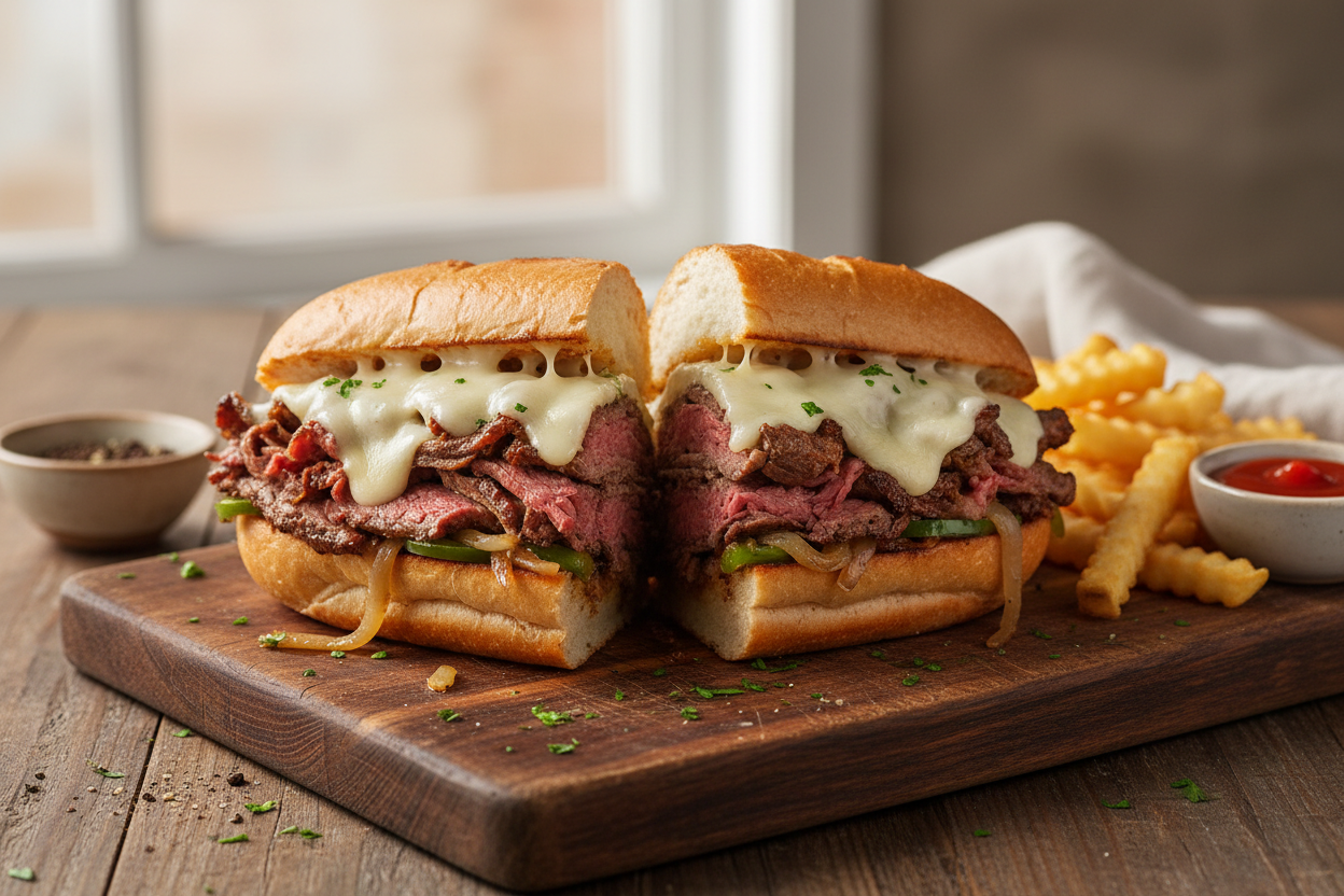 shaved steak