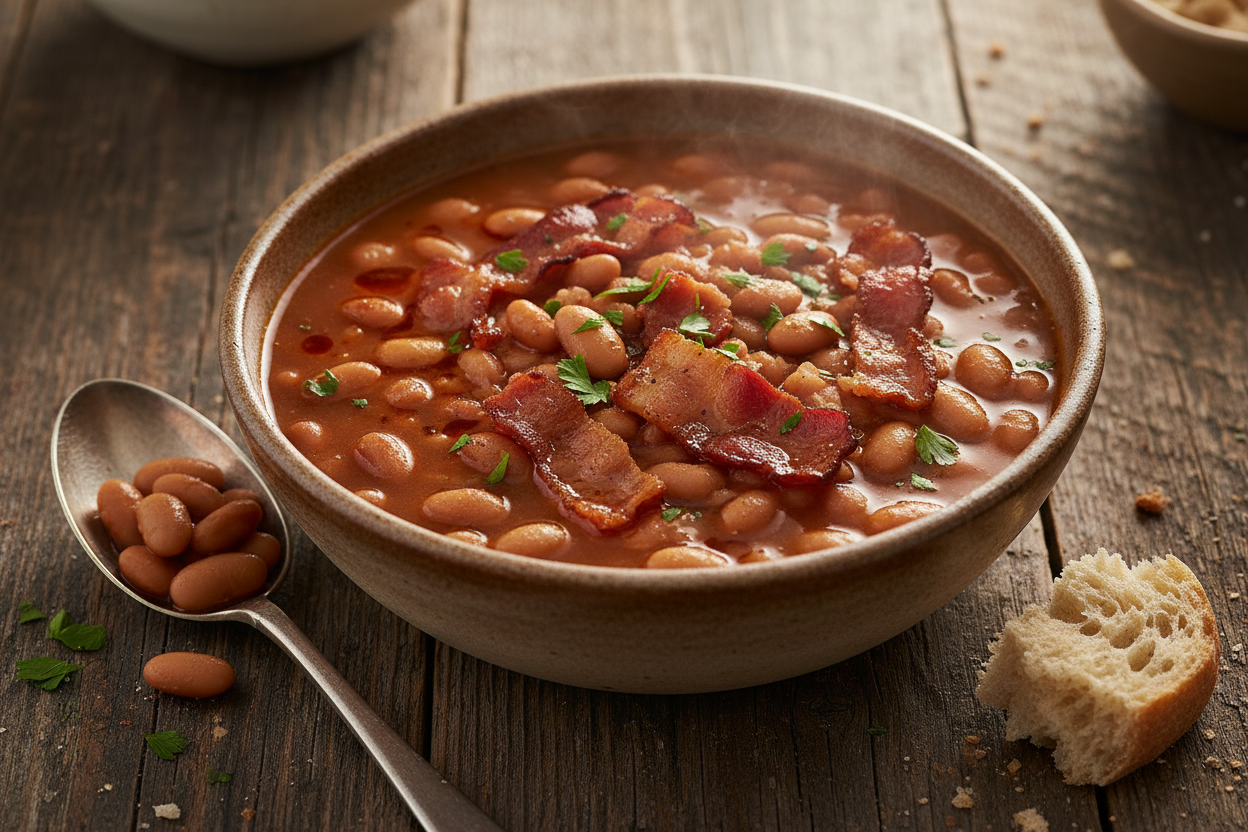 soup beans with bacon