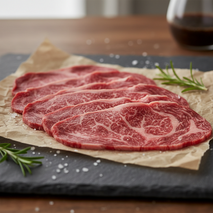 Thin sliced Ribeye steak